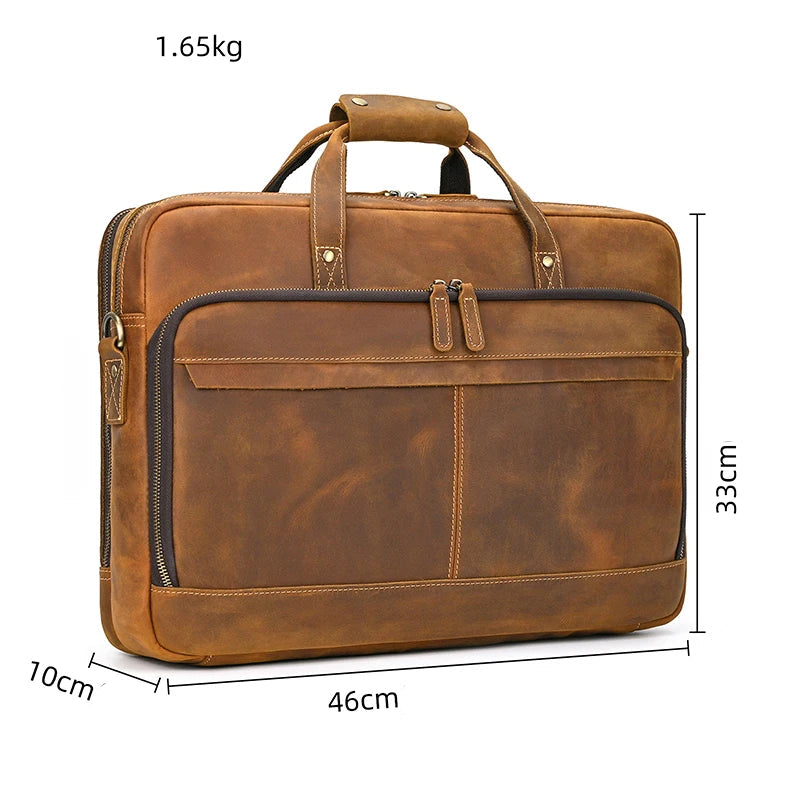 Pasta de Couro Vintage p/ Notebook 17.3"