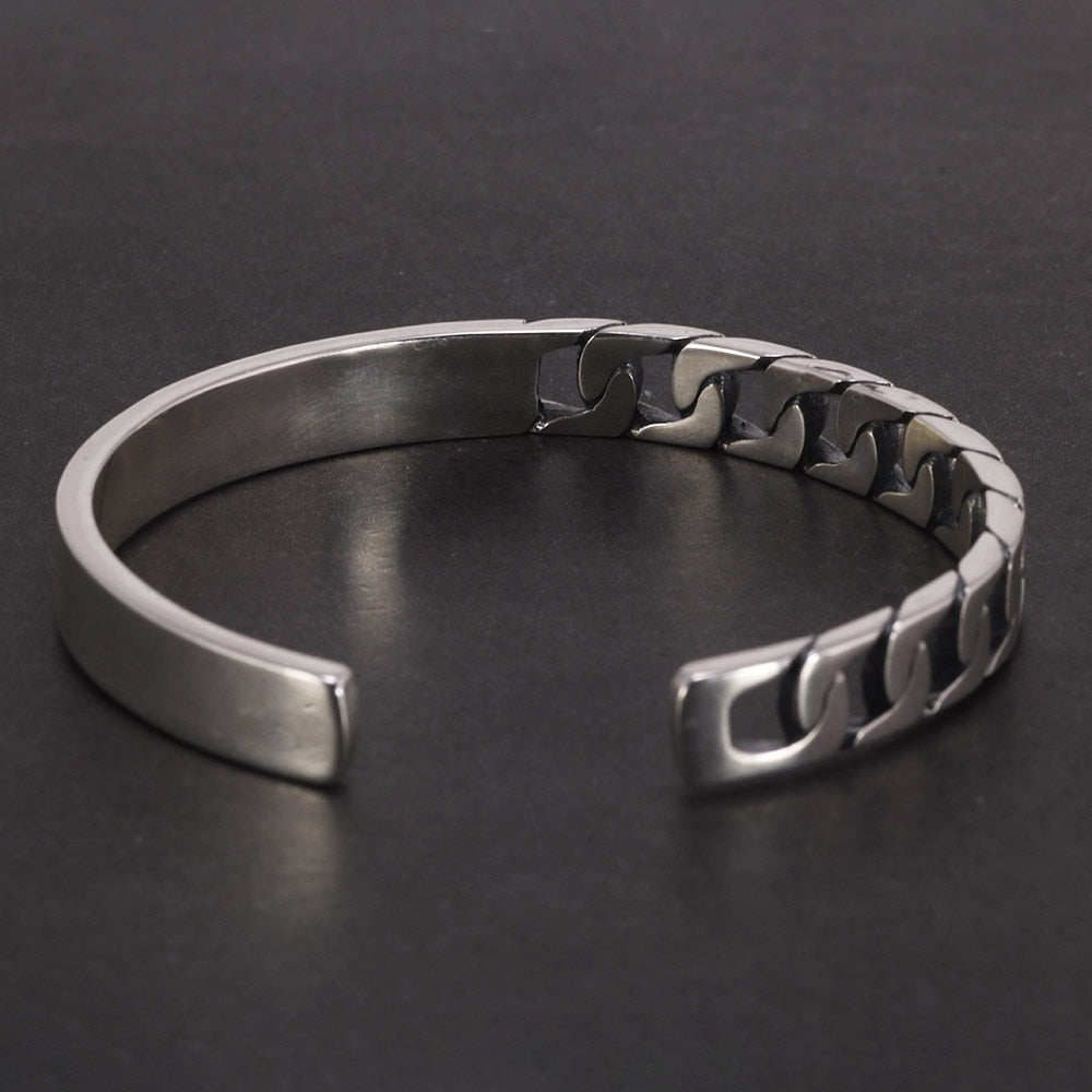 Bracelete Masculino Vondore LV03 em Prata 925