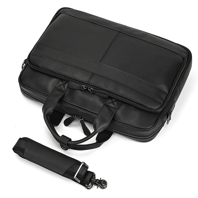 Pasta Executiva de Couro Premium para Notebook 15.6"