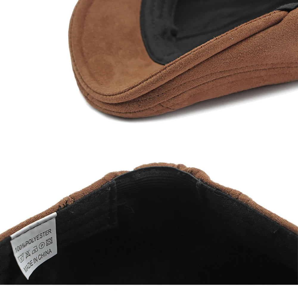 Boina Masculina Retrô em Suede