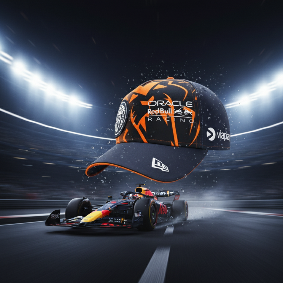 Boné Exclusivo Red Bull Verstappen F1 Edição Limitada