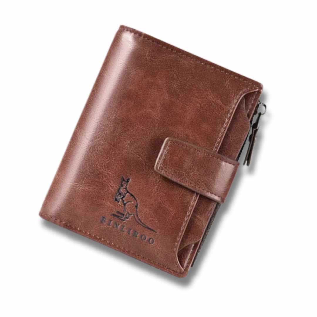 Carteira Masculina De Couro Antifurto