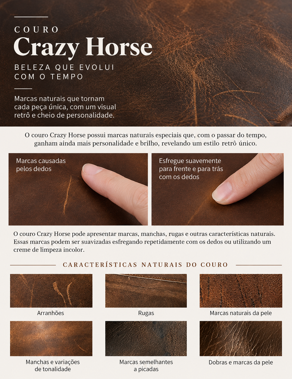 Bolsa Masculina Shoulder Bag em Couro Crazy Horse