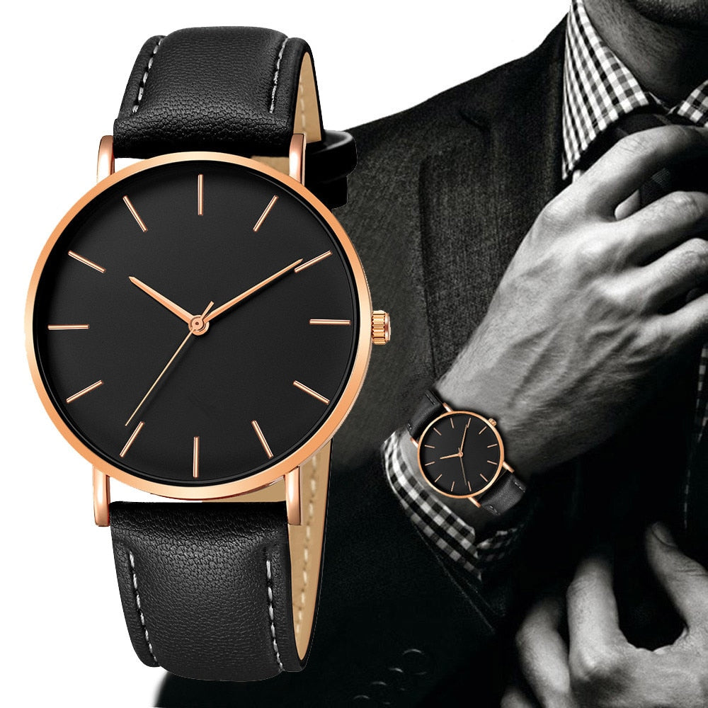 Relógio Minimalista - Premium Leather