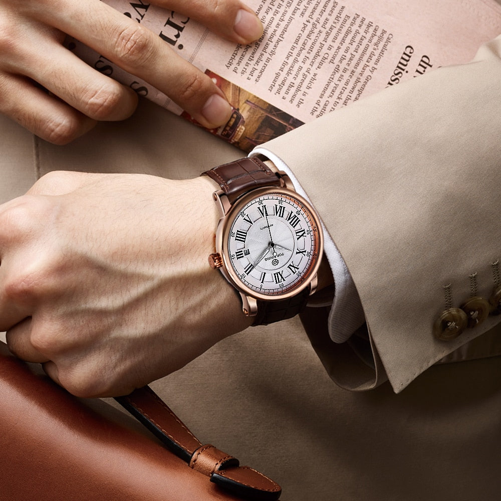 Relógio Clássico de Luxo - Classic Leather