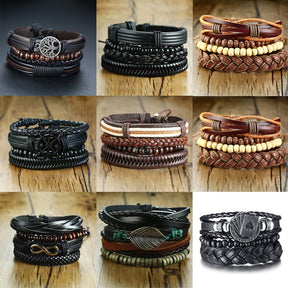 Pulseiras de Couro - Diversos Modelos e Cores